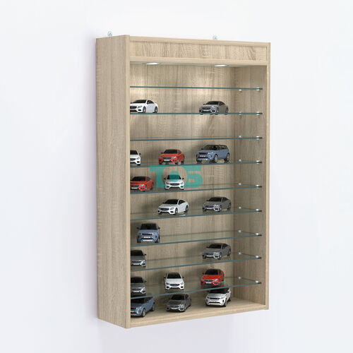 Витрина настенная №202-7Г открытая с фризом