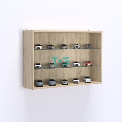 Витрина настенная №203-1Г открытая с двумя полками из стекла