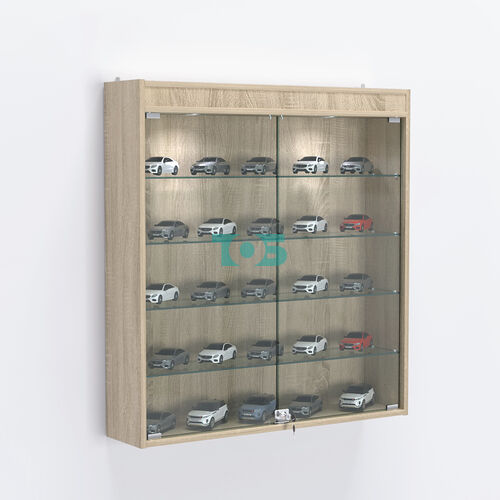 Витрина настенная №204-3А с подсветкой