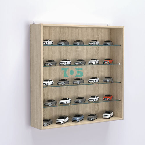 Витрина настенная №204-1Г открытая с прозрачными полками