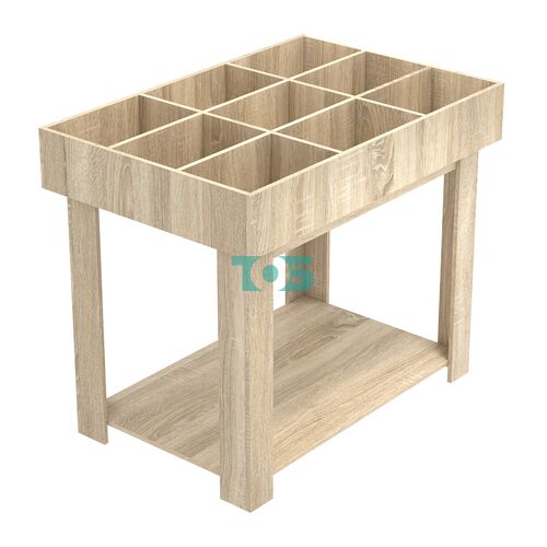 Корзина для распродаж из ДСП на 9 ячеек