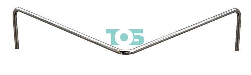 Примерочная L-обр. 1000*1000мм Хром