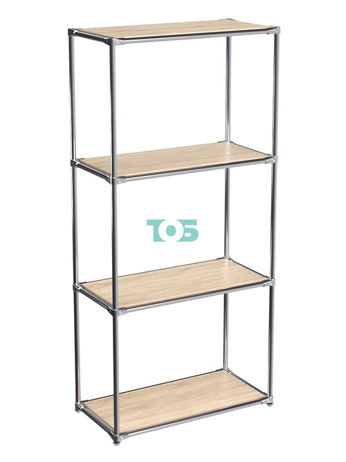 Хромированный стеллаж СТИЛЬ №1а-3 с обзорными полками