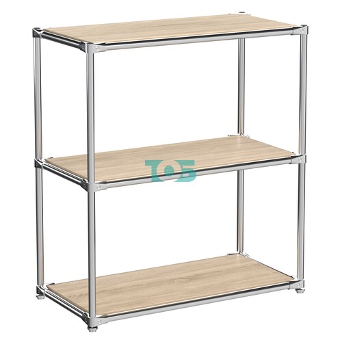 Хромированный стеллаж СТИЛЬ №3а-3 с прочными полками