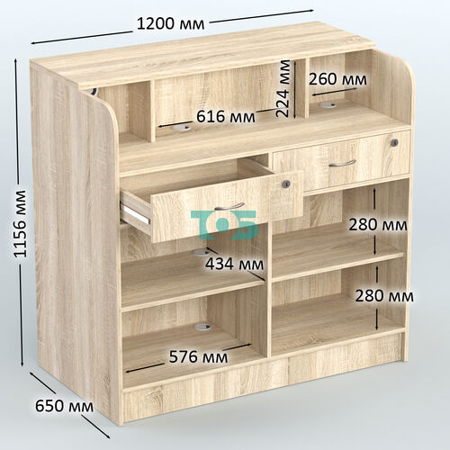 Ресепшен-Лайт №2 (Фасадная стенка - Зеркало)