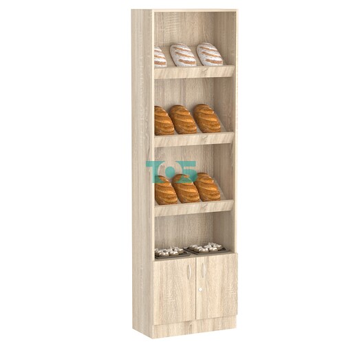 Стеллаж из ДСП серии Эконом №114-300 с дверками 410 мм