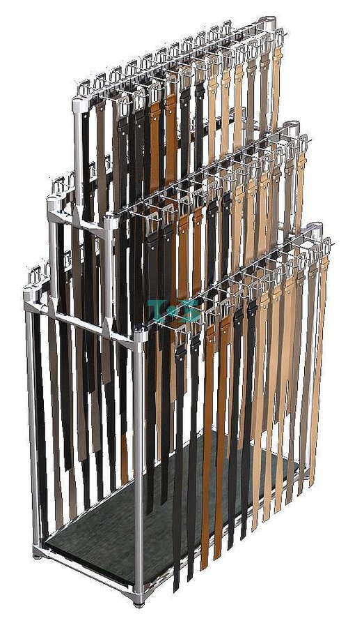 Хромированное вешало ЛУЧ №4-1 с полкой ДСП (двустороннее)