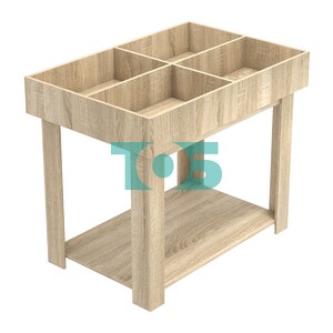 Корзина для распродаж из ДСП на 4 ячейки