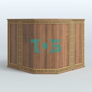 Ресепшен Г-образный серии БАРОККО №4