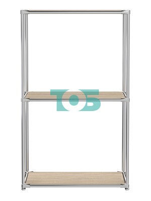 Хромированный стеллаж СТИЛЬ №2а-3 с глухими полками