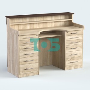 Стол - верстак широкий с ящиками №4