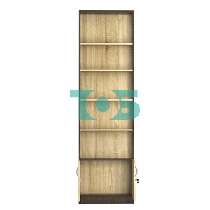 Стеллаж из ДСП с 4-мя полками 150x600 мм серии LEVEL-4 №2 (З/C - ДВП)