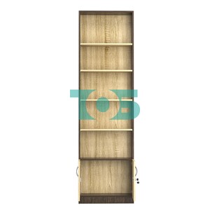 Стеллаж из ДСП с 4-мя полками 200x600 мм серии LEVEL-4 №3 (З/C - ДВП)