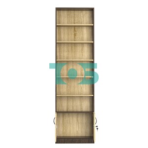 Стеллаж из ДСП с 5-ю полками 200x600 мм серии LEVEL-5 №3 (З/C - ДВП)