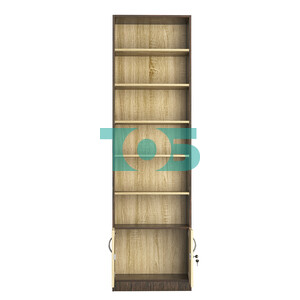 Стеллаж из ДСП с 5-ю полками 350x600 мм серии LEVEL-5 №6 (З/C - ДВП)