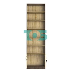 Стеллаж из ДСП с 5-ю полками 400x600 мм серии LEVEL-5 №7 (З/C - ДВП)