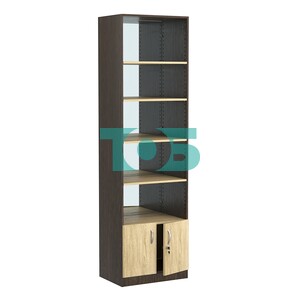 Стеллаж из ДСП с 4-мя полками 350x600 мм серии LEVEL-4 №6-2 (З/C - ЗЕРКАЛО)