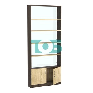 Стеллаж из ДСП с 4-мя полками 200x900 мм серии LEVEL-4 №10-1 (З/C - СТЕКЛО)