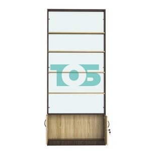 Стеллаж из ДСП с 4-мя полками 300x900 мм серии LEVEL-4 №12-2 (З/C - ЗЕРКАЛО)