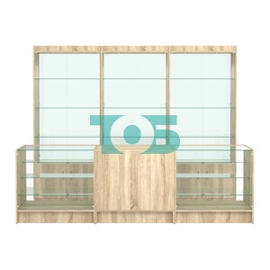 Комплект витрин ЭК-02 и прилавков ЭК-4