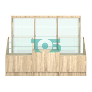 Комплект витрин ЭК-02 и прилавков ЭК-7