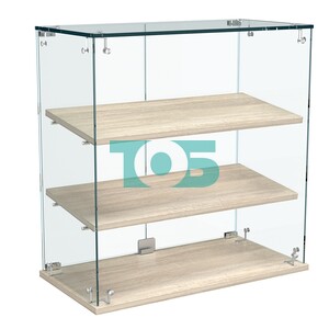 Витрина Истра настольная №20-ДН с наклонными полками из ДСП