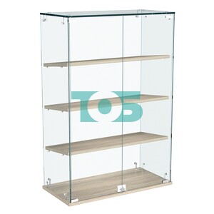 Витрина Истра настольная №22-ДН с наклонными полками из ДСП