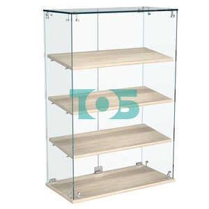 Витрина Истра настольная №22-ДН с наклонными полками из ДСП