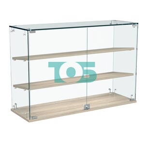 Витрина Истра настольная №29-ДН с наклонными полками из ДСП