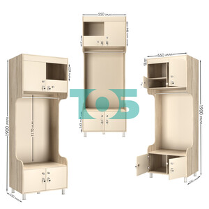 Шкаф для раздевалок Спорт-Фит №1