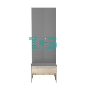 Шкаф для раздевалок со скамейкой КОМБО-Соло №2-1