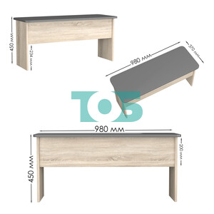 Скамейка для раздевалок №1-2