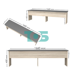 Скамейка для раздевалок №1-4