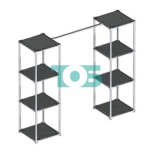 Вешало для одежды низкое с квадратными столбиками Мега №3-3