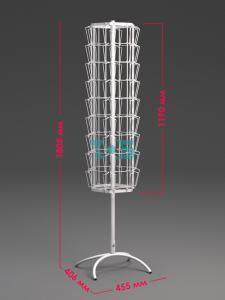 Б.ВР.14 Буклетница вращающаяся 54 ячейки А5
