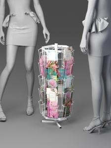 Б.НС.07 Буклетница настольная вращающаяся 30 ячеек А6