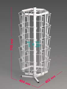 Б.НС.07 Буклетница настольная вращающаяся 30 ячеек А6