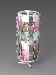 Б.НС.07 Буклетница настольная вращающаяся 30 ячеек А6