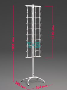 Б04 Буклетница 18 ячеек А5 для открыток