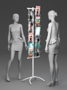 Б04 Буклетница 18 ячеек А5 для открыток