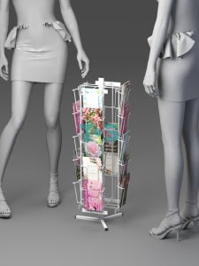 Б.НС.05 Буклетница настольная вращающаяся 20 ячеек А6