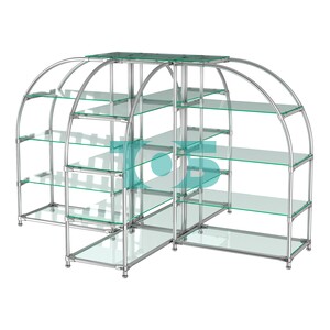 Комбинация стендов TD-06 №3-1 (с прозрачными полками стекло 6мм)