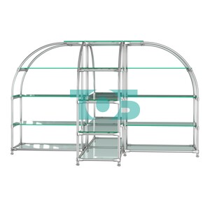 Комбинация стендов TD-06 №3-2 (с прозрачными полками стекло 8мм)