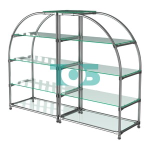 Комбинация стендов TD-06 №1-1 (с прозрачными полками стекло 6мм)