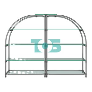 Комбинация стендов TD-06 №1-1 (с прозрачными полками стекло 6мм)