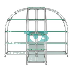 Комбинация стендов TD-06 №2-2 (с прозрачными полками стекло 8мм)