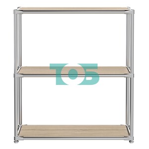 Хромированный стеллаж СТИЛЬ №3а-3 с прочными полками