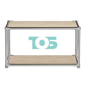 Хромированный стеллаж СТИЛЬ №4а-3 малый с полками ДСП