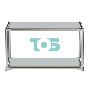 Хромированный стеллаж СТИЛЬ №4а-4 малый зеркальный