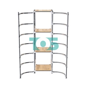 Хромированное вешало ДУГА №2-3 с полками ДСП 16 мм